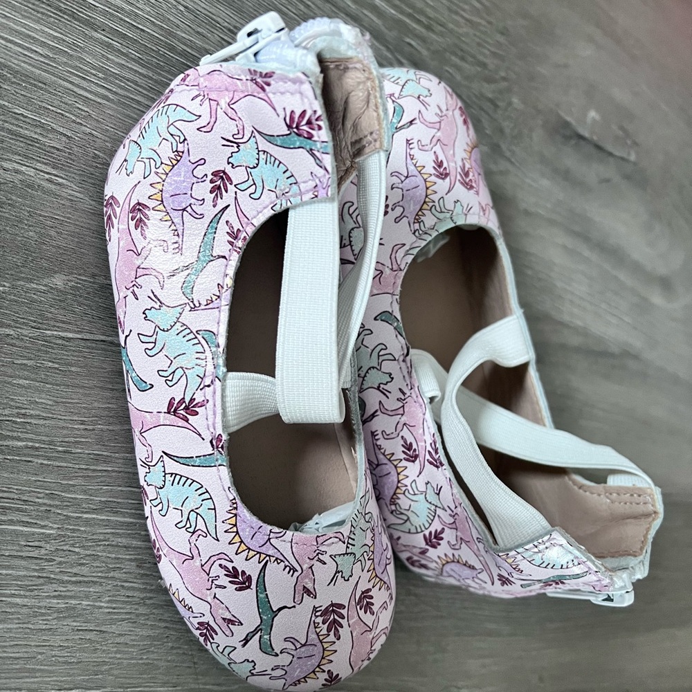 Toddler dino ballerina style flats